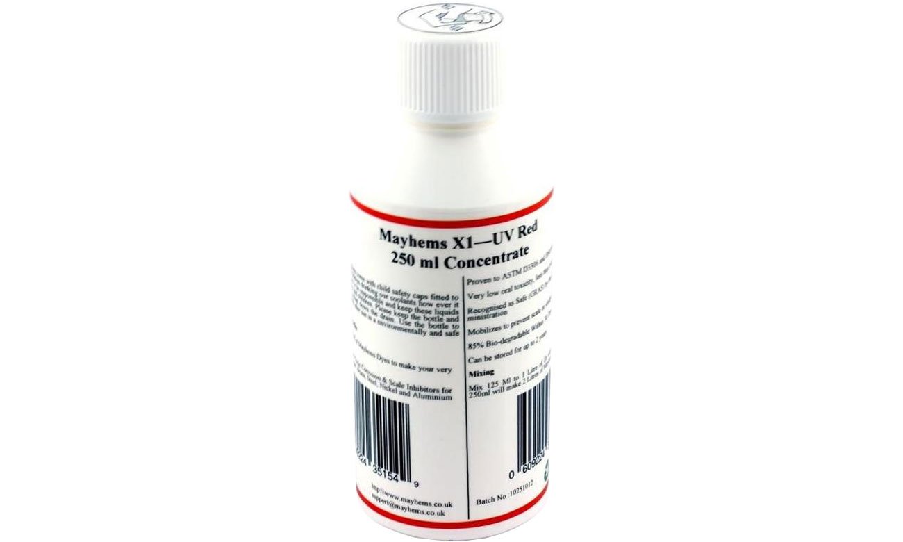 Płyn do chłodzenia wodnego Mayhems X1 UV Red - 250ml WAZU-472