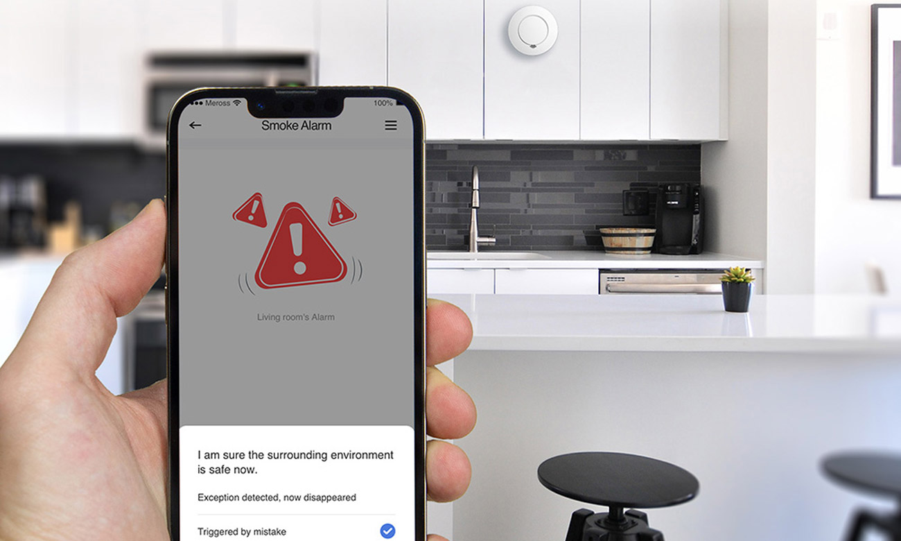 Inteligentny czujnik dymu Wi-Fi Meross GS559AH - Sterowanie i kontrola