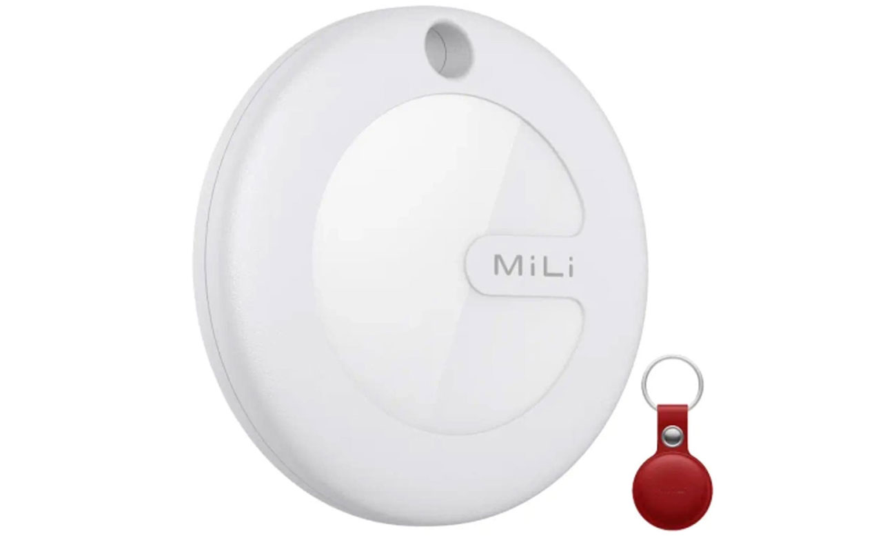 Lokalizatro MiLi MiTag APL biały + czerwone etui