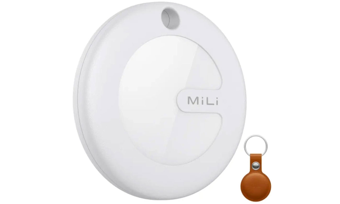 Lokalizatro MiLi MiTag APL biały + brązowe etui