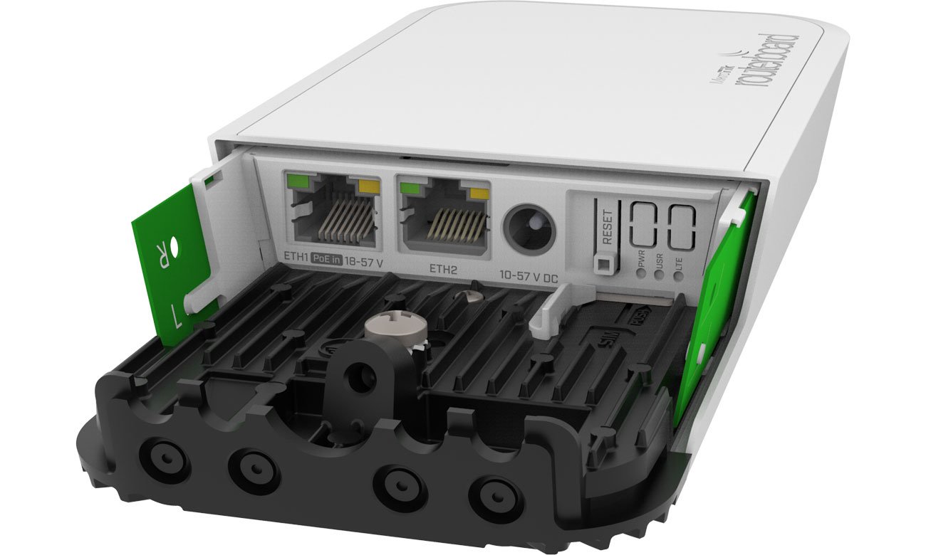 MikroTik wAP ac LTE6 kit złącza Ethernet
