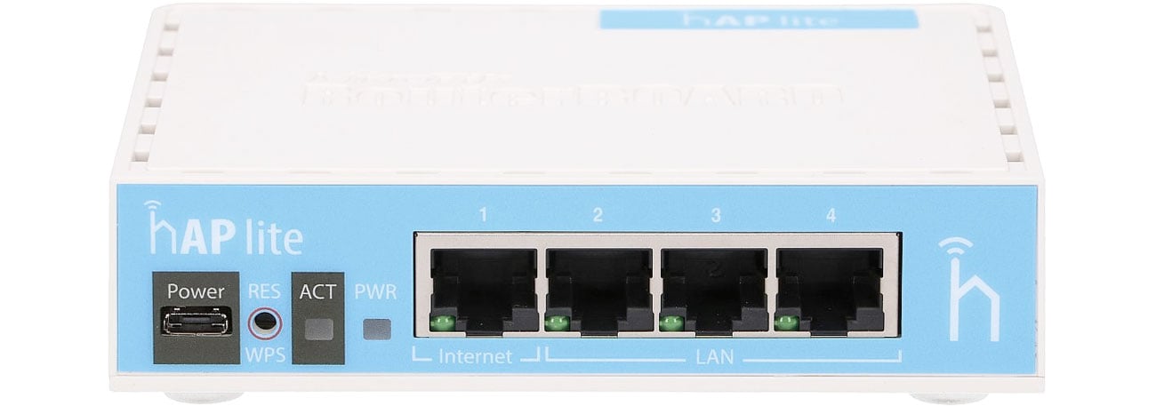 MikroTik hAP lite Anschlüsse