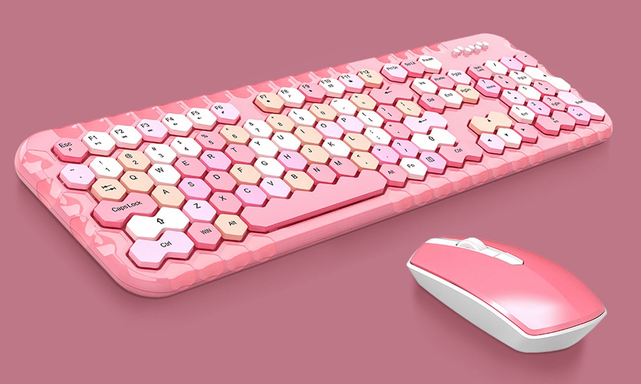 Zestaw bezprzewodowy MOFII Honey Plus różowy