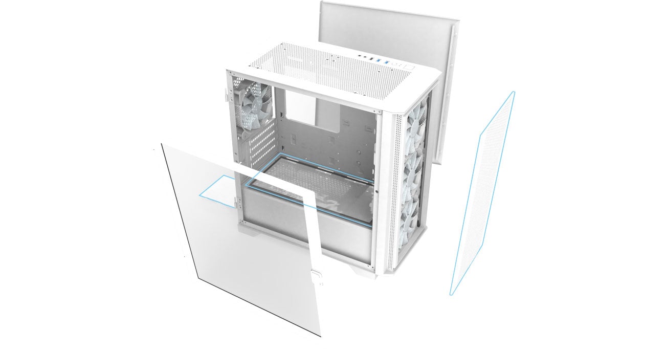 Montech AIR 100 ARGB White chłodzenie