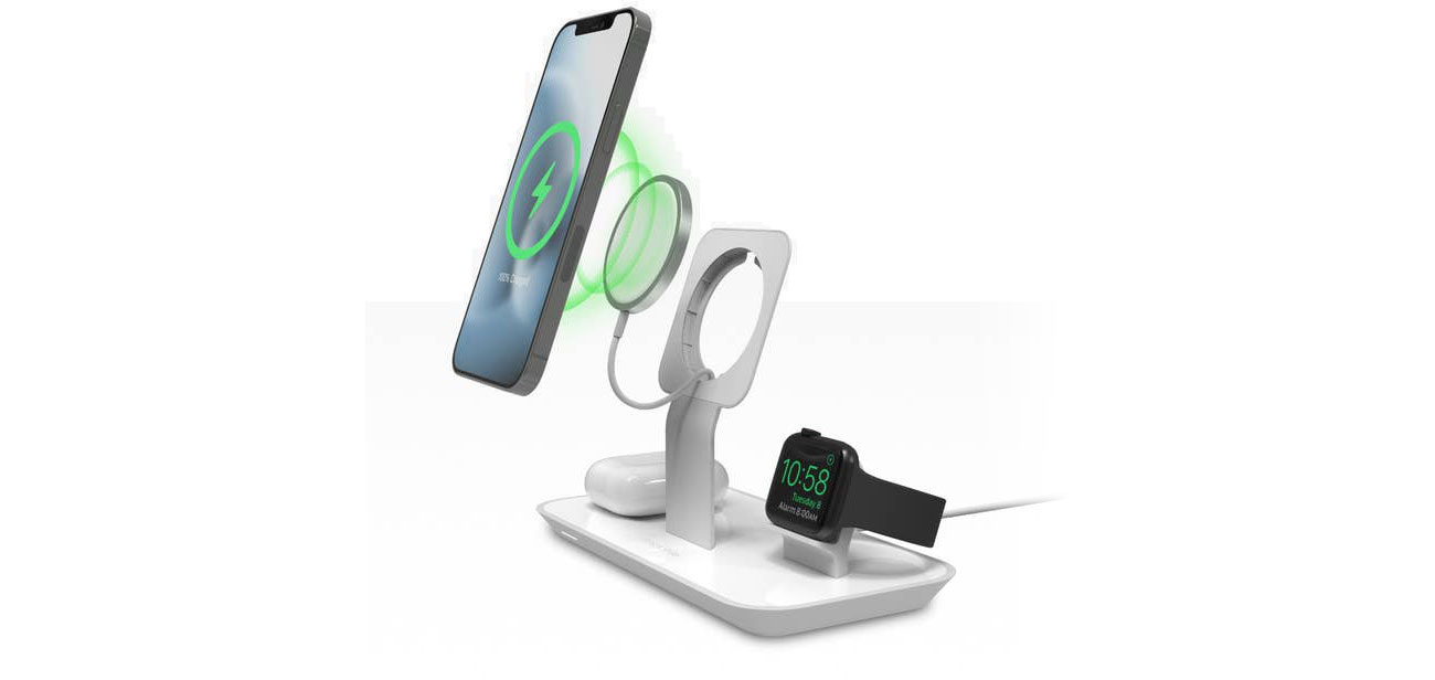 Mophie 3-in-1 Wireless Charger Stand godna z MagSafe