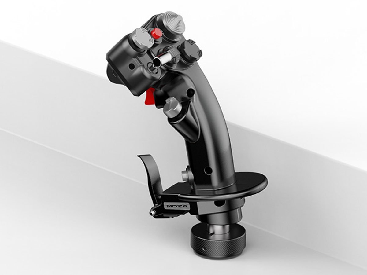 Drążek sterowy samolotu Flightstick Moza MH16 - Grafika z tłem