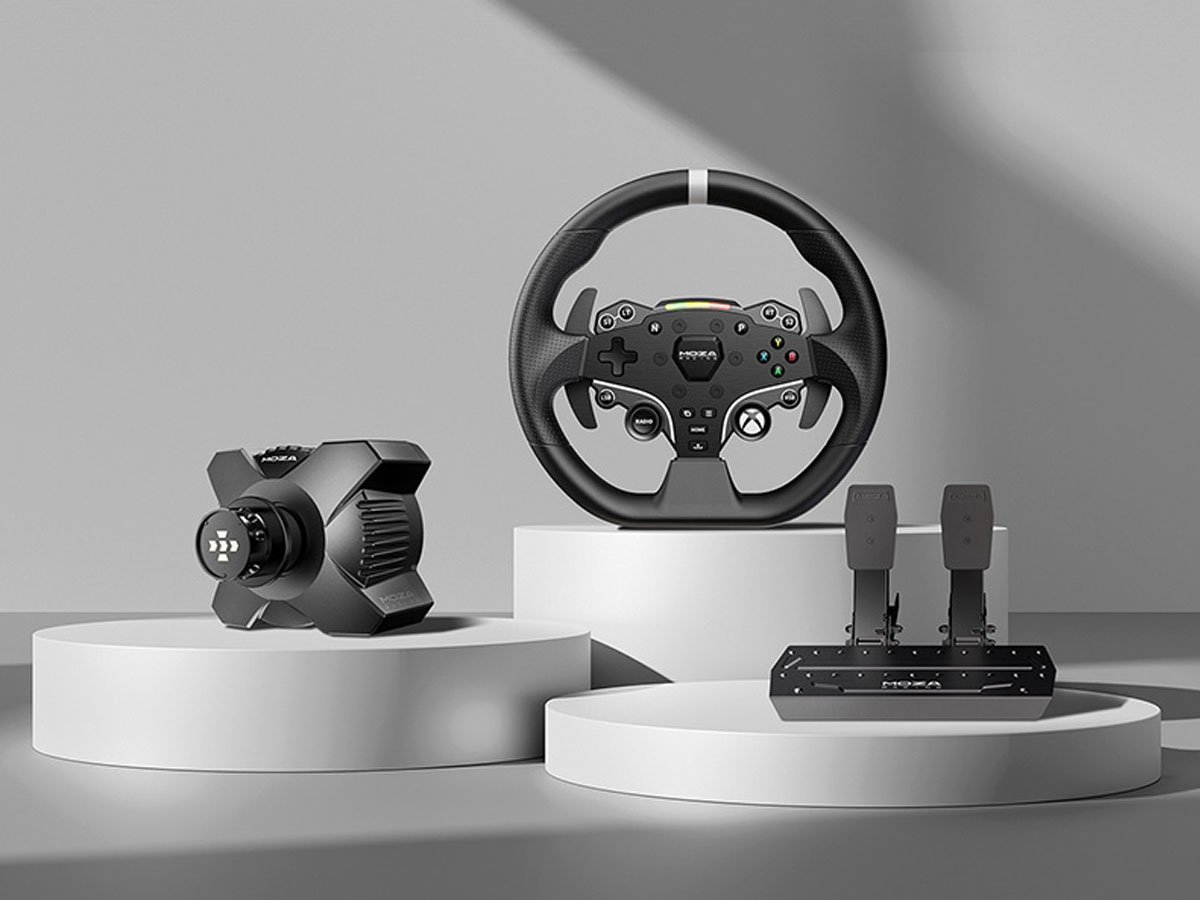 Zestaw gamingowy Moza Racing R3 RS053 (R3 / E5 / SRP-Lite / zaciski R3) - Grafika lifestyle