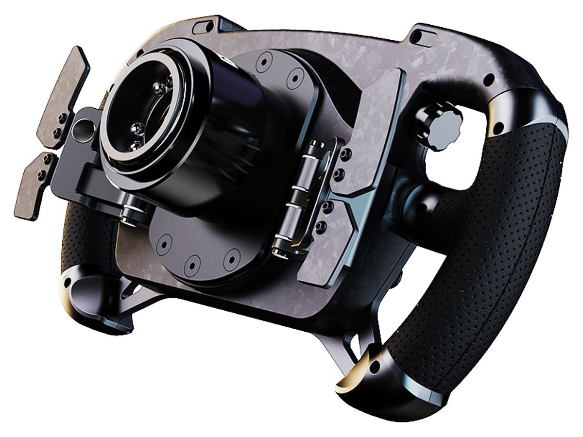 Kierownica gamingowa Moza Racing GS V2P RS056 - Widok od tyłu pod kątem
