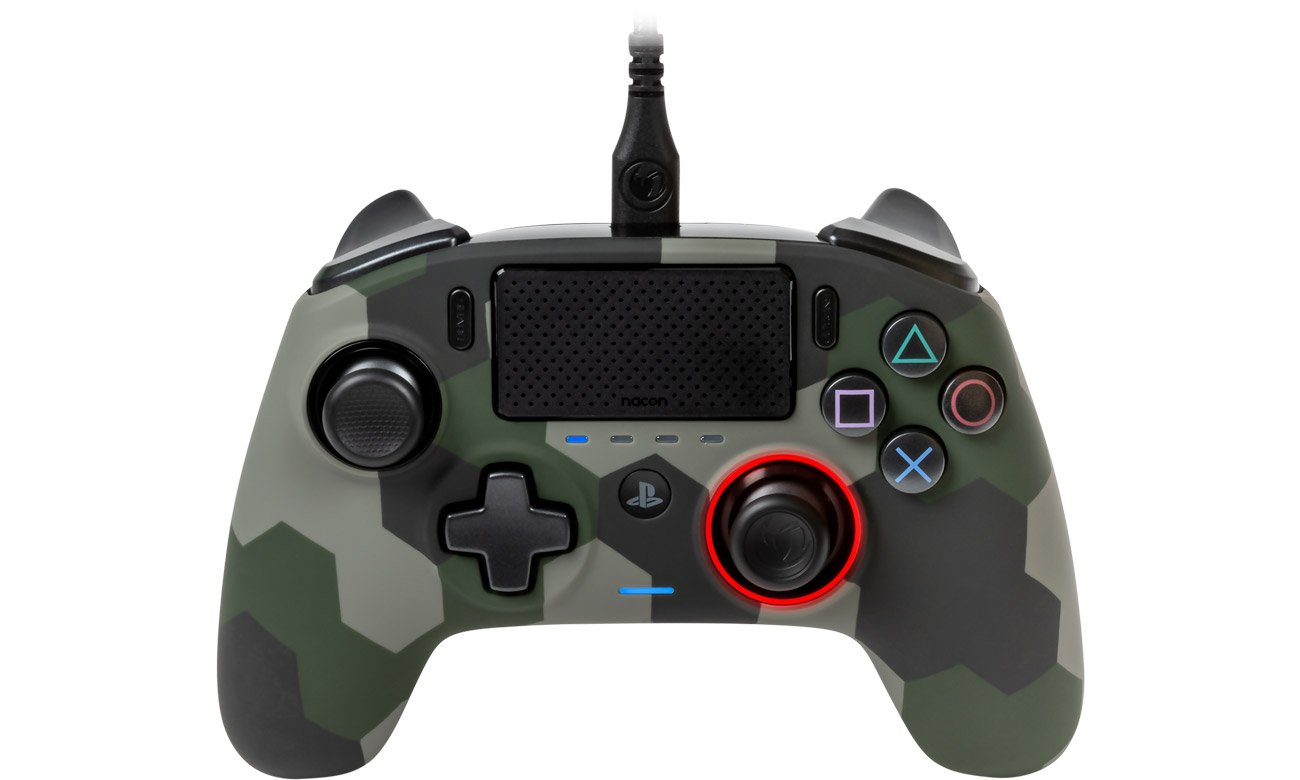 Kontroler Nacon Revolution Pro Controller Green Camo - Widok z przodu