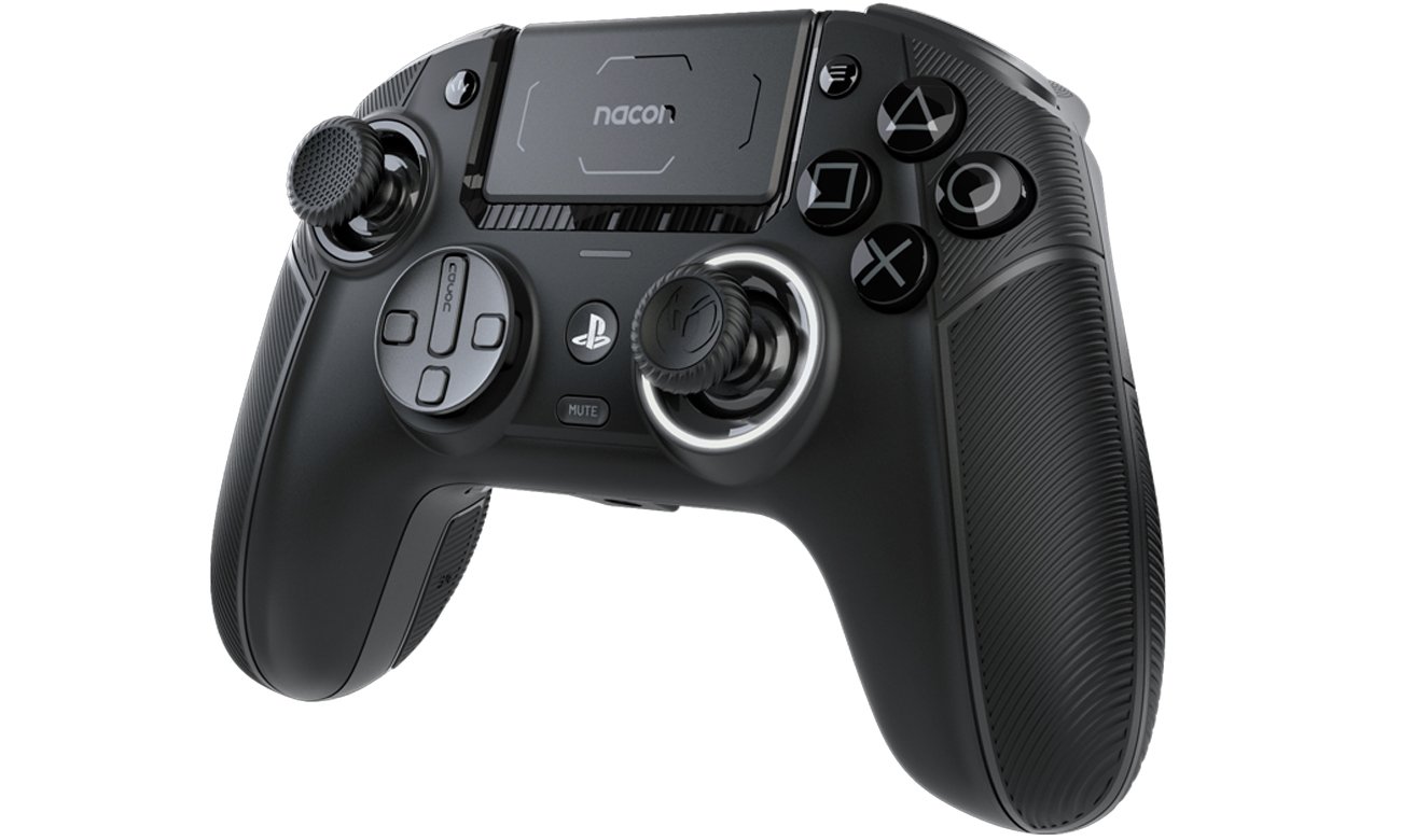 Kontroler Nacon Revolution Pro do PS5/PS4 Biały - Widok od przodu pod kątem