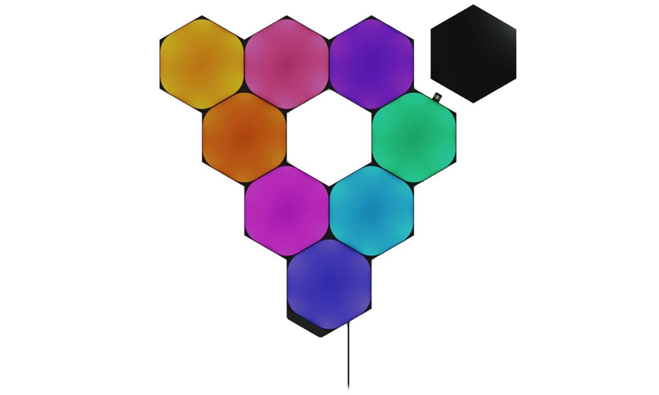 Nanoleaf Shapes Hexagons Starter Kit czarny (9 paneli, kontroler)