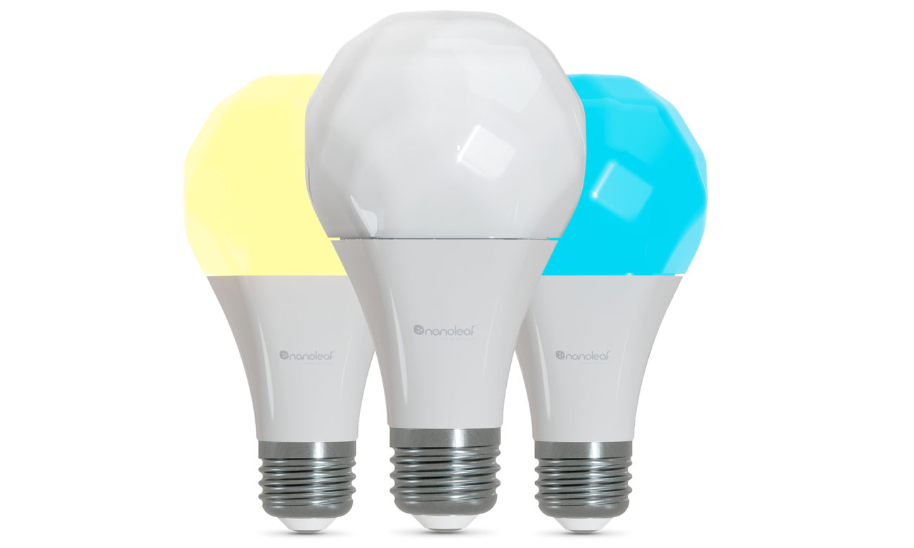 Zestaw trzech żarówek Nanoleaf Essentials A19-A60-E27 Smart Bulb