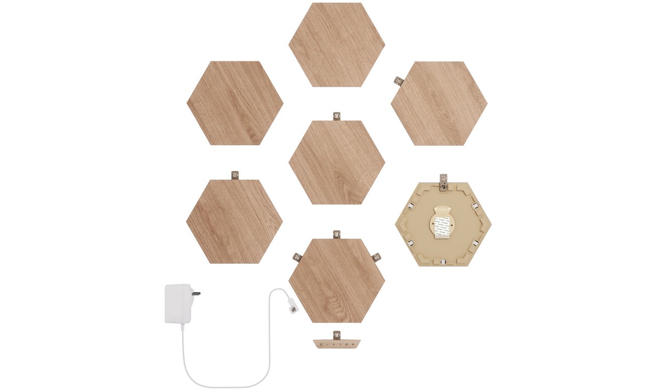 Modułowe oświetlenie Nanoleaf Elements Hexagon Starter Kit - 7 elementów