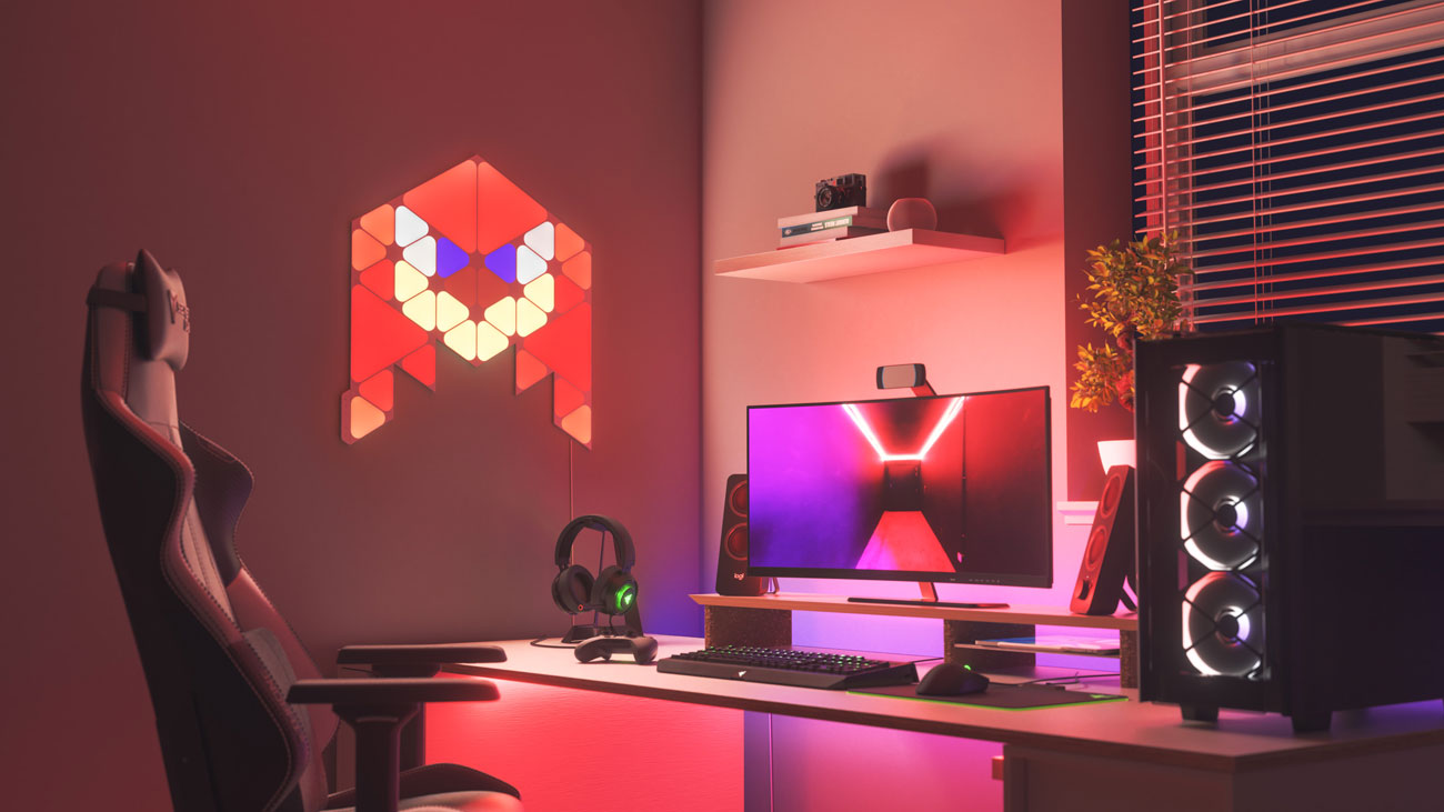 Zestaw oświetlenia Nanoleaf Shapes Sonic the Hedgehog Limited Edition - 16 milionów kolorów i funkcja Screen Mirror