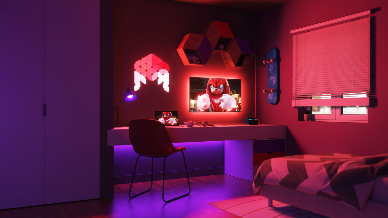 Zestaw oświetlenia Nanoleaf Shapes Sonic the Hedgehog - Limited EditionW rytm muzyki