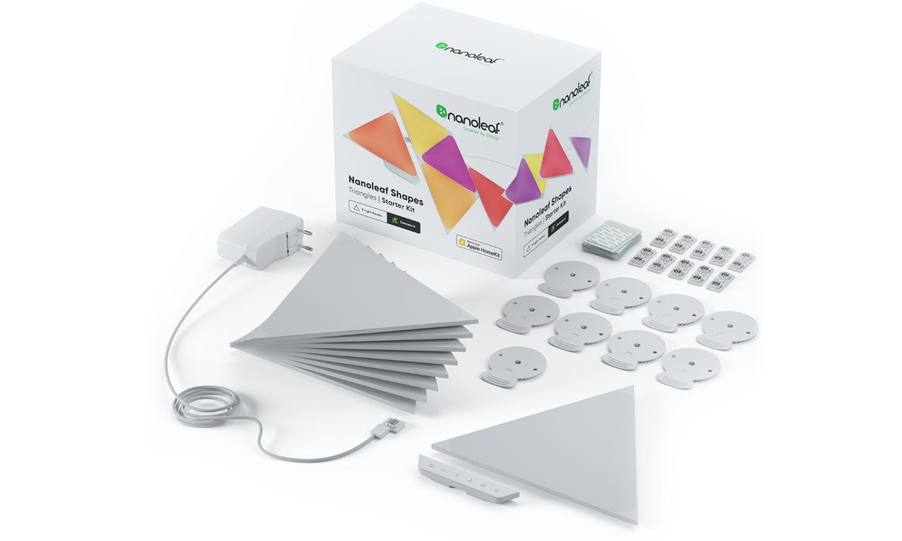 Zestaw startowy Nanoleaf Shapes Triangles Starter Kit (9 paneli)