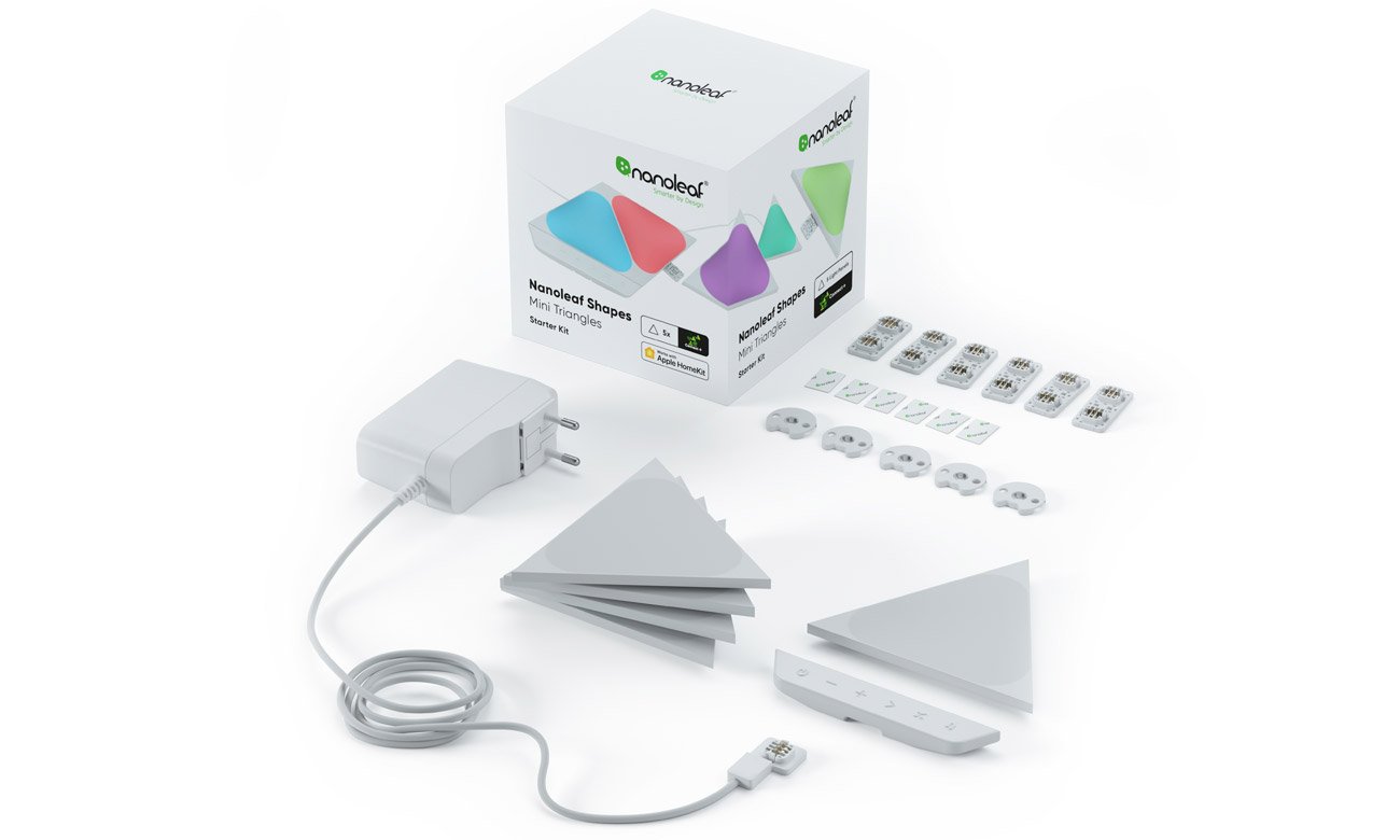 Zestaw startowy Nanoleaf Shapes Mini Triangles Starter Kit (5 paneli)