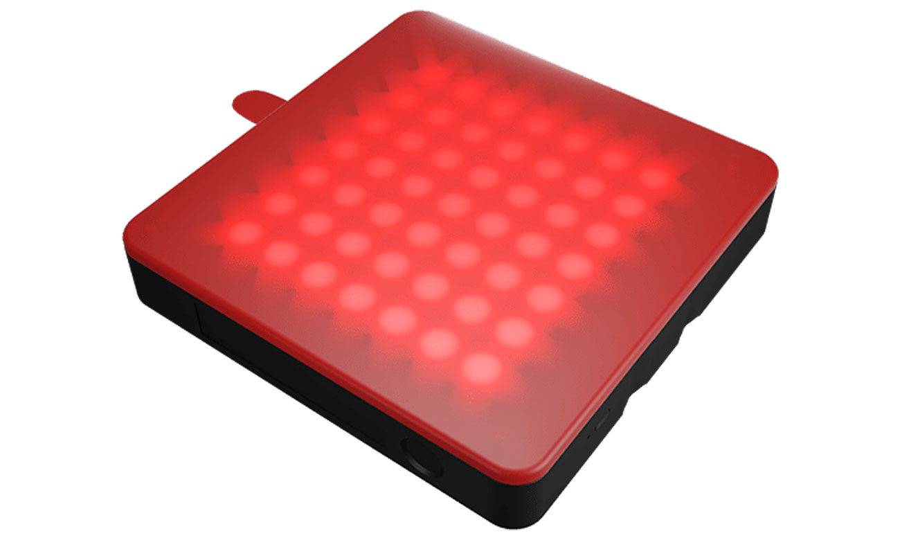 Lampa Natec Alfama LED Color czerwona nakładka