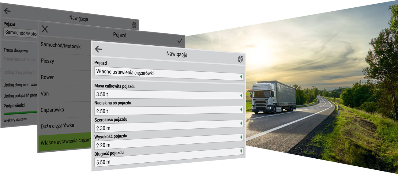 Nawigacja GPS Navitel E501 - Przydatne funkcje podczas transportu towarów