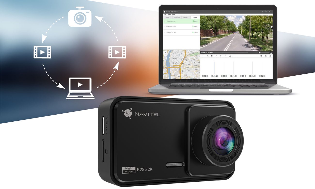 Wideorejestrator Navitel R285 2K - Navitel DVR Player