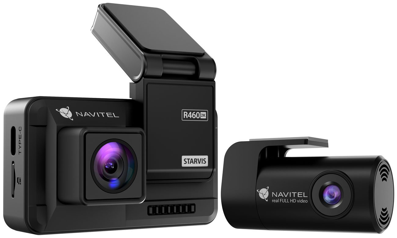 Navitel R460 Dual 2K - Widok ogólny obu kamer