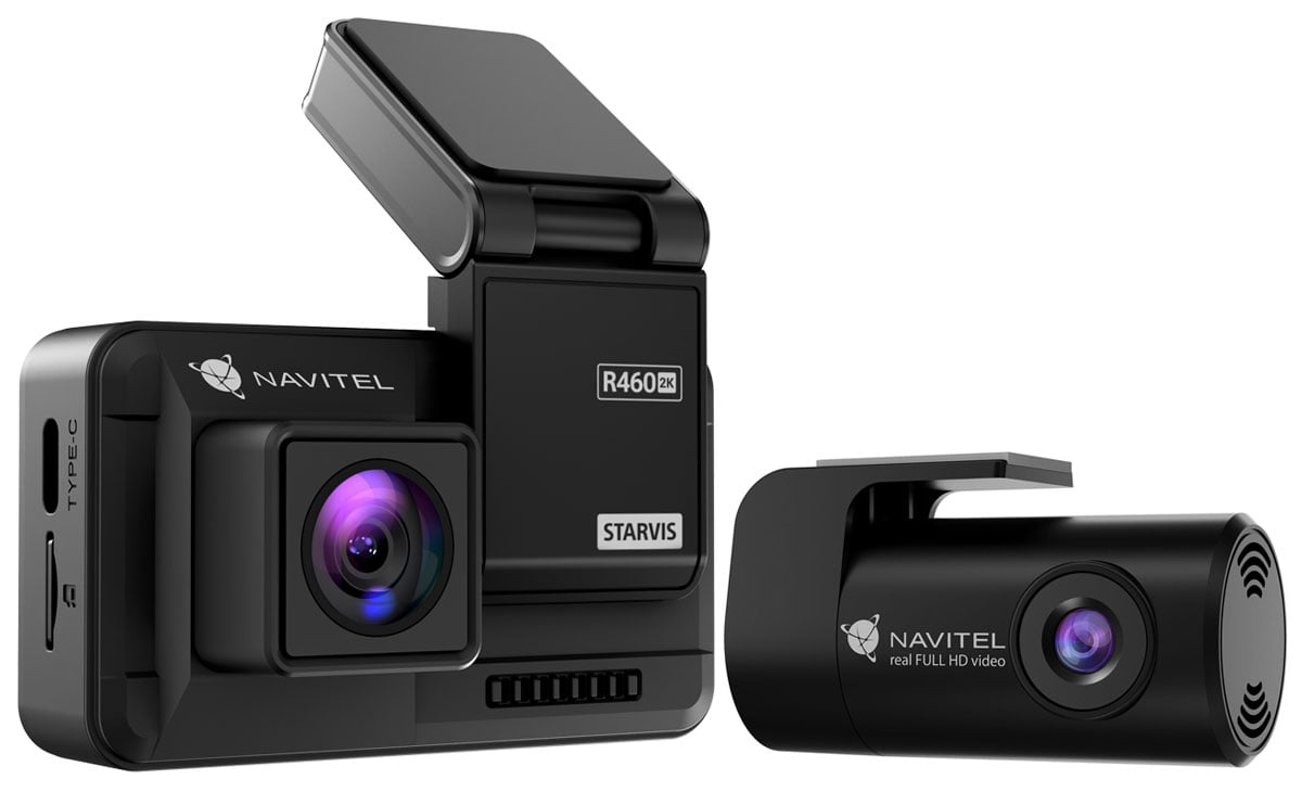 Navitel R460 Dual 2K - Widok ogólny obu kamer