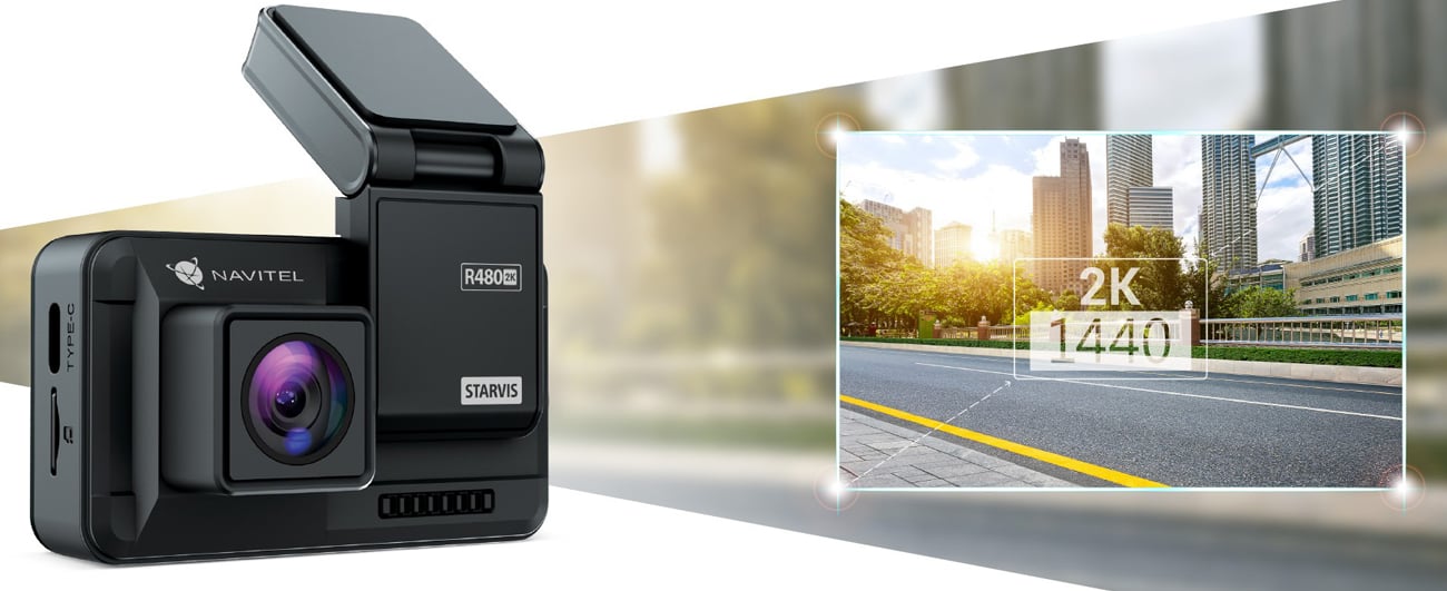 Wideorejestrator Navitel R480 2K - Szerokie pole widzenia