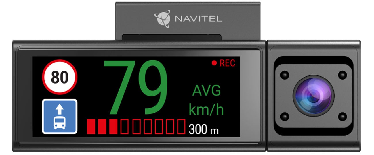 Wideorejestrator Navitel RC3 Pro - Widok od przodu