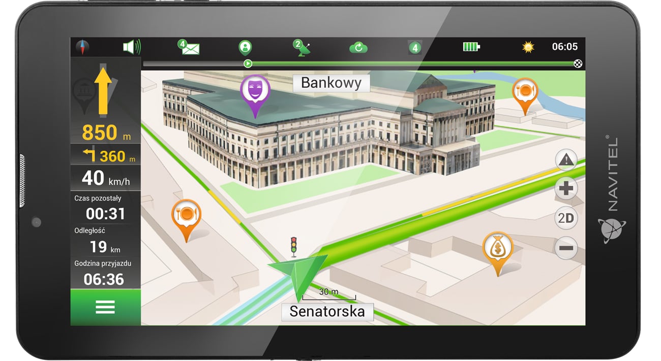 Nawigacja Navitel T700 Przód
