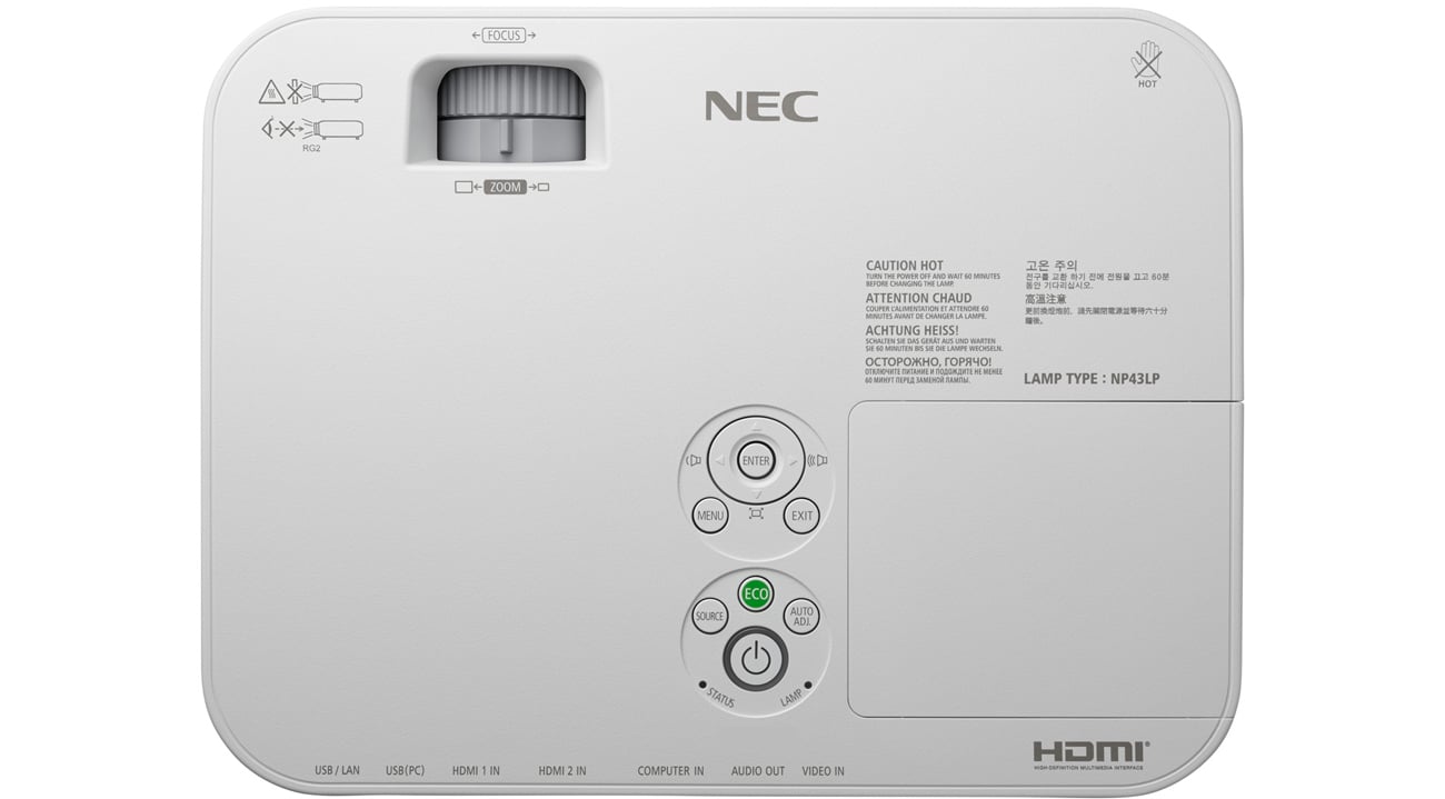 NEC ME301W Rozdzielczość WXGA