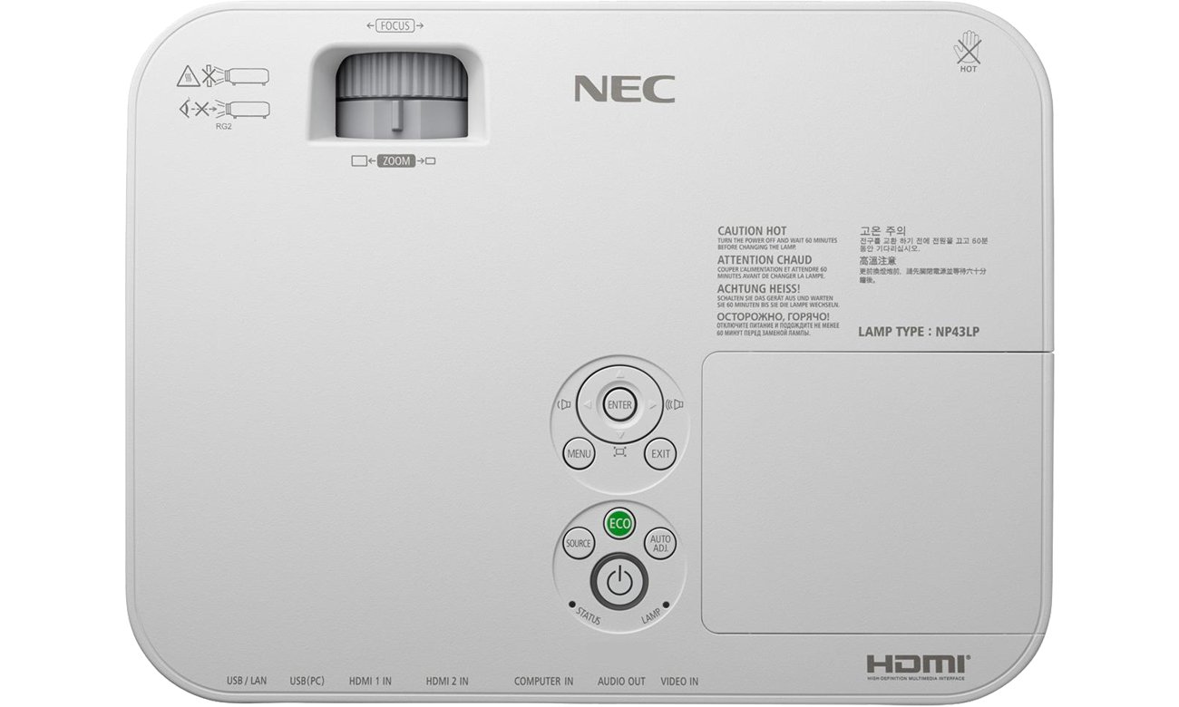 Nec ME331W widok z góry