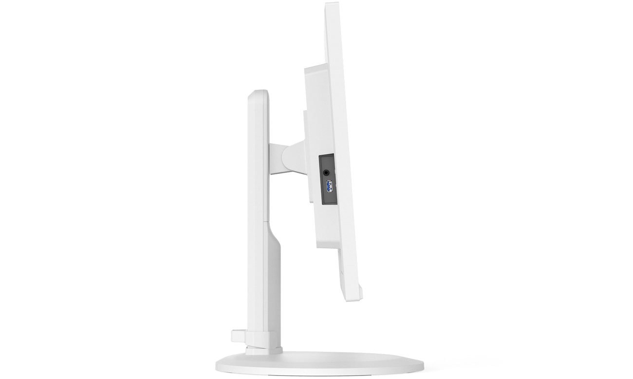 monitor Nec MultiSync E273F biały widok z boku