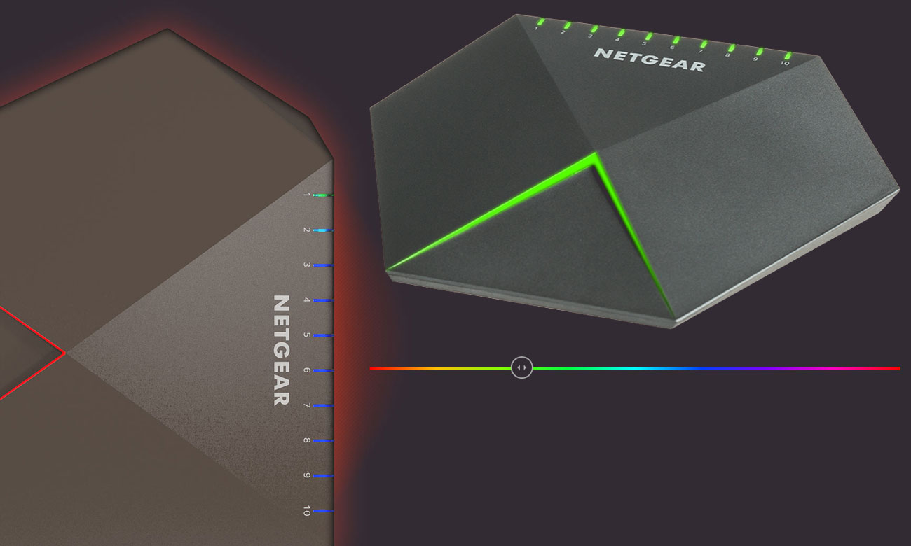 Nighthawk Pro Gaming SX10 W pełni konfigurowalne diody LED RGB