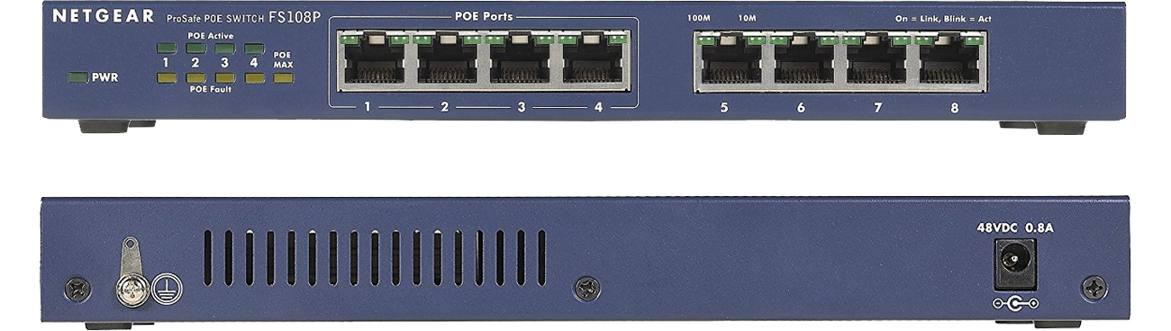 Switch Netgear 8p FS108PEU (8x10/100Mbit)
