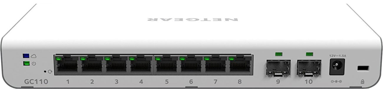 Netgear GC110 Smart Cloud Widok z tyłu