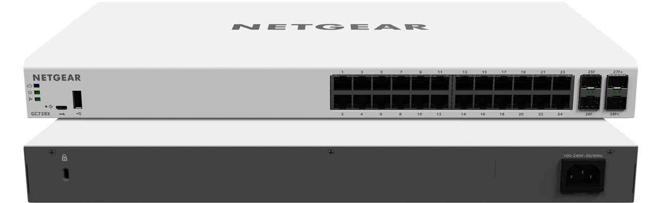 Netgear GC728X Przód i tył