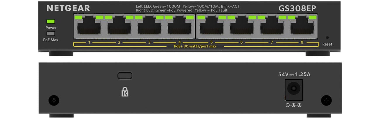 Netgear 8p GS308EP (8x10/100/1000Mbit, 8xPoE+) - Switche - Sklep ...