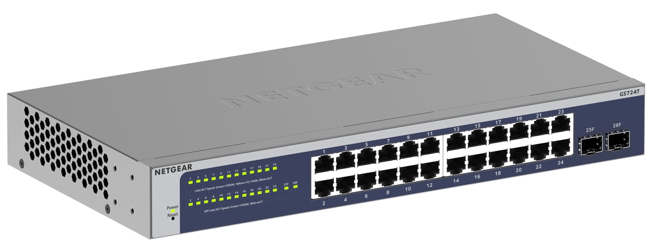 Netgear 26p GS724T (24x10/100/1000Mbit 2xSFP+)