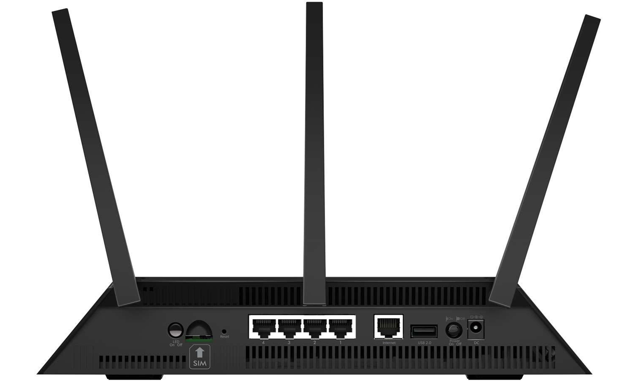Router Netgear R7100LG widok z tyłu