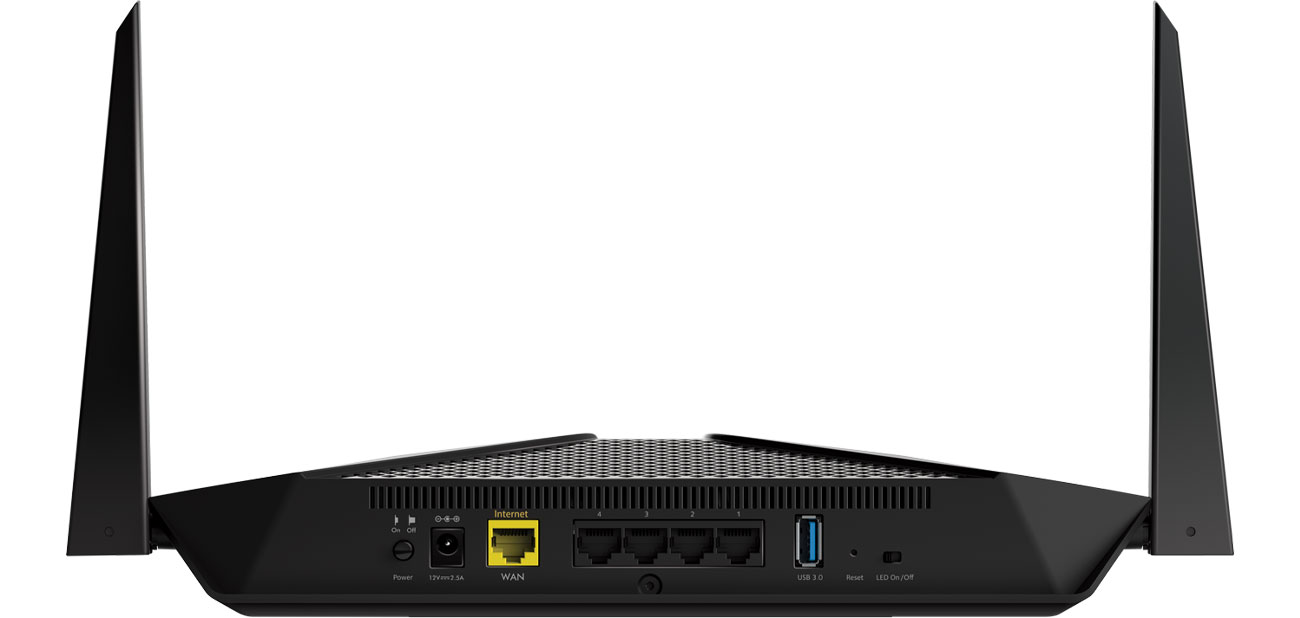 Netgear Nighthawk AX4 Widok z tyłu, złącza