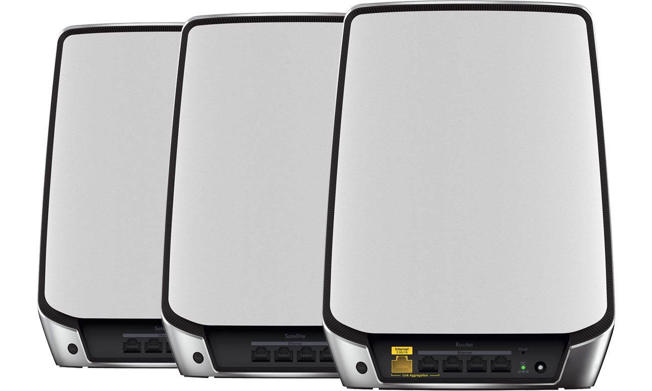 Netgear Orbi RBK853 - Router, satelita - złącza
