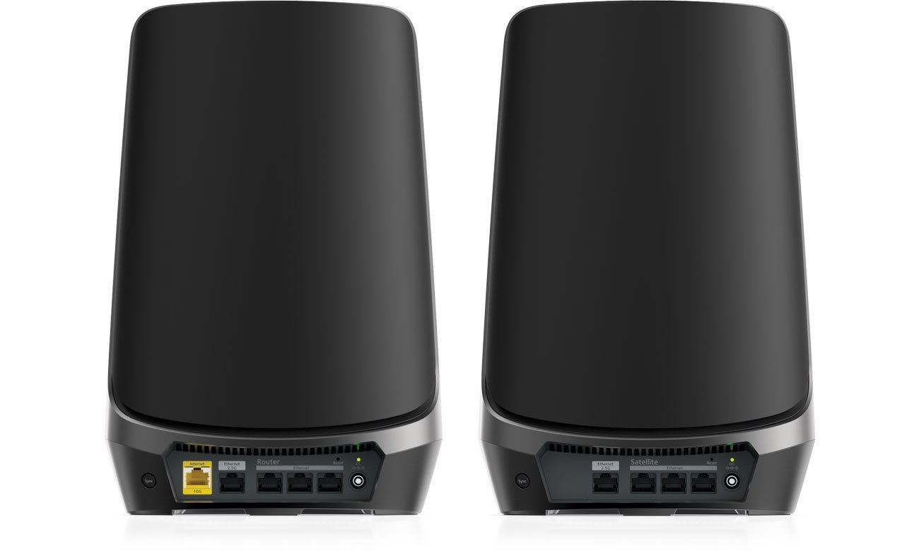 Netgear Orbi WiFi 6E RBKE963B złącza