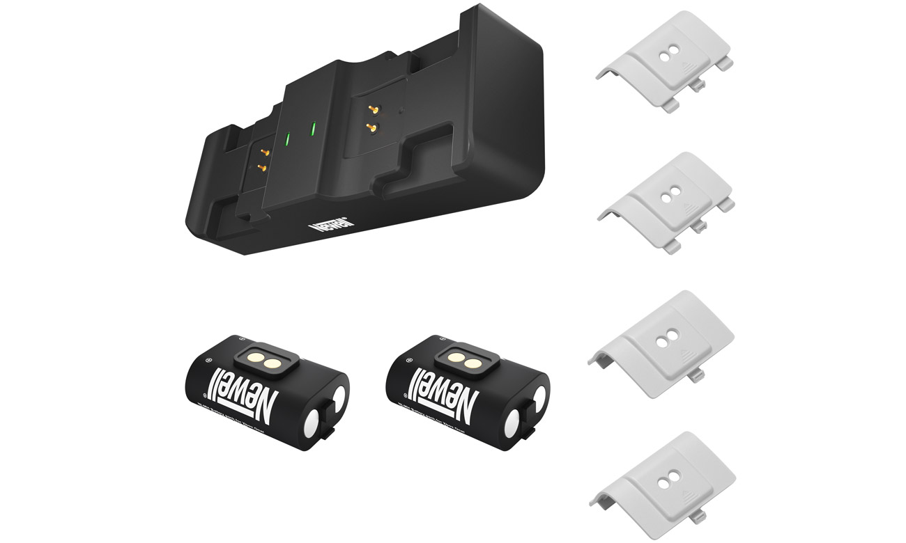 Zestaw ładowarka + 2 akumulatory Newell Gaming Set Biały