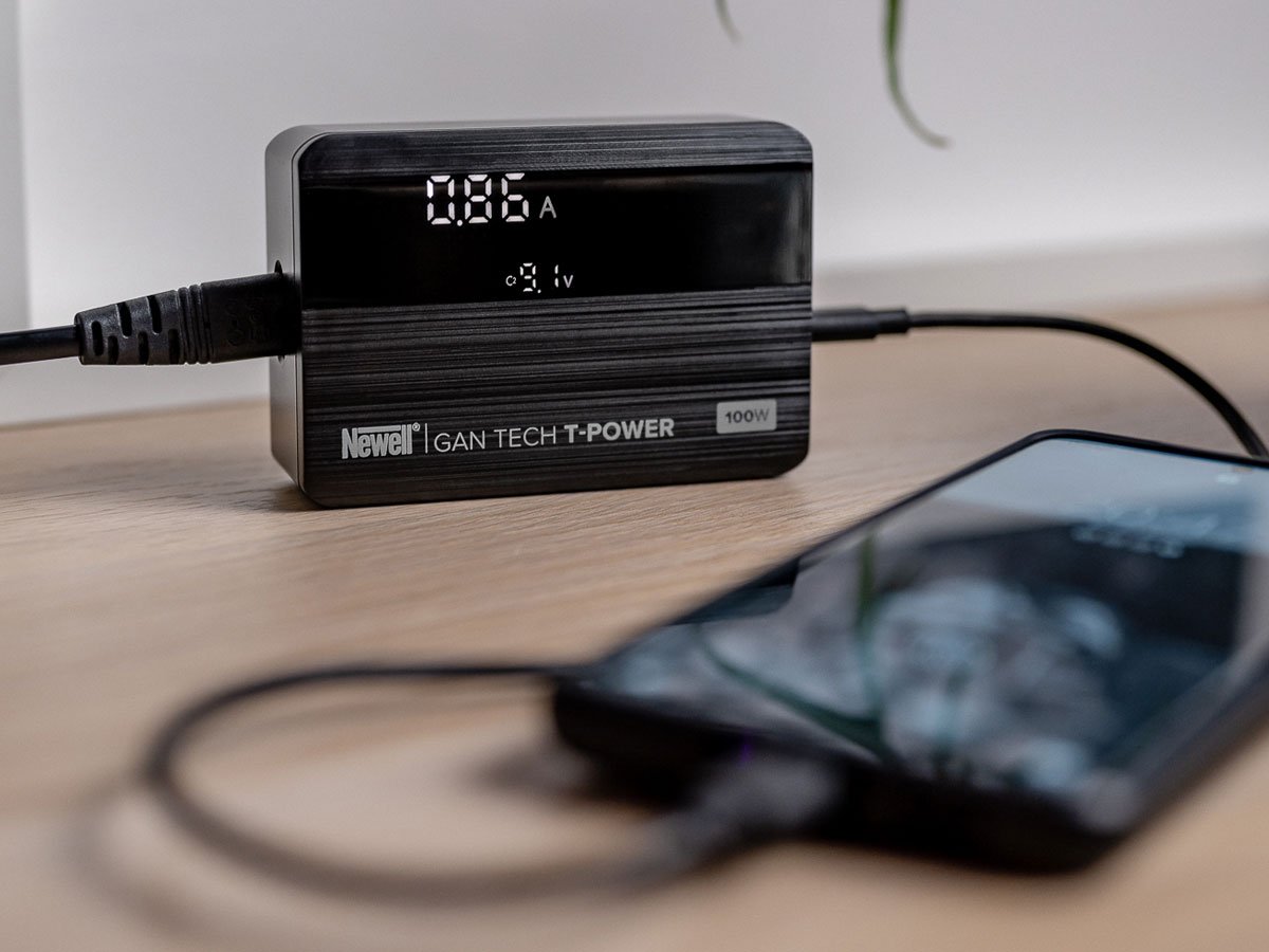 Newell Ładowarka sieciowa GaN Tech T-power 100 W działanie