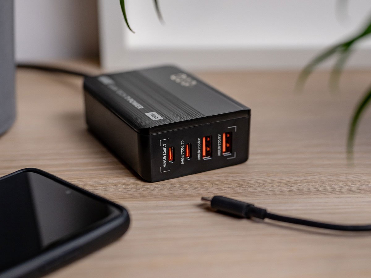 Newell Ładowarka sieciowa GaN Tech T-power 100 W złącza