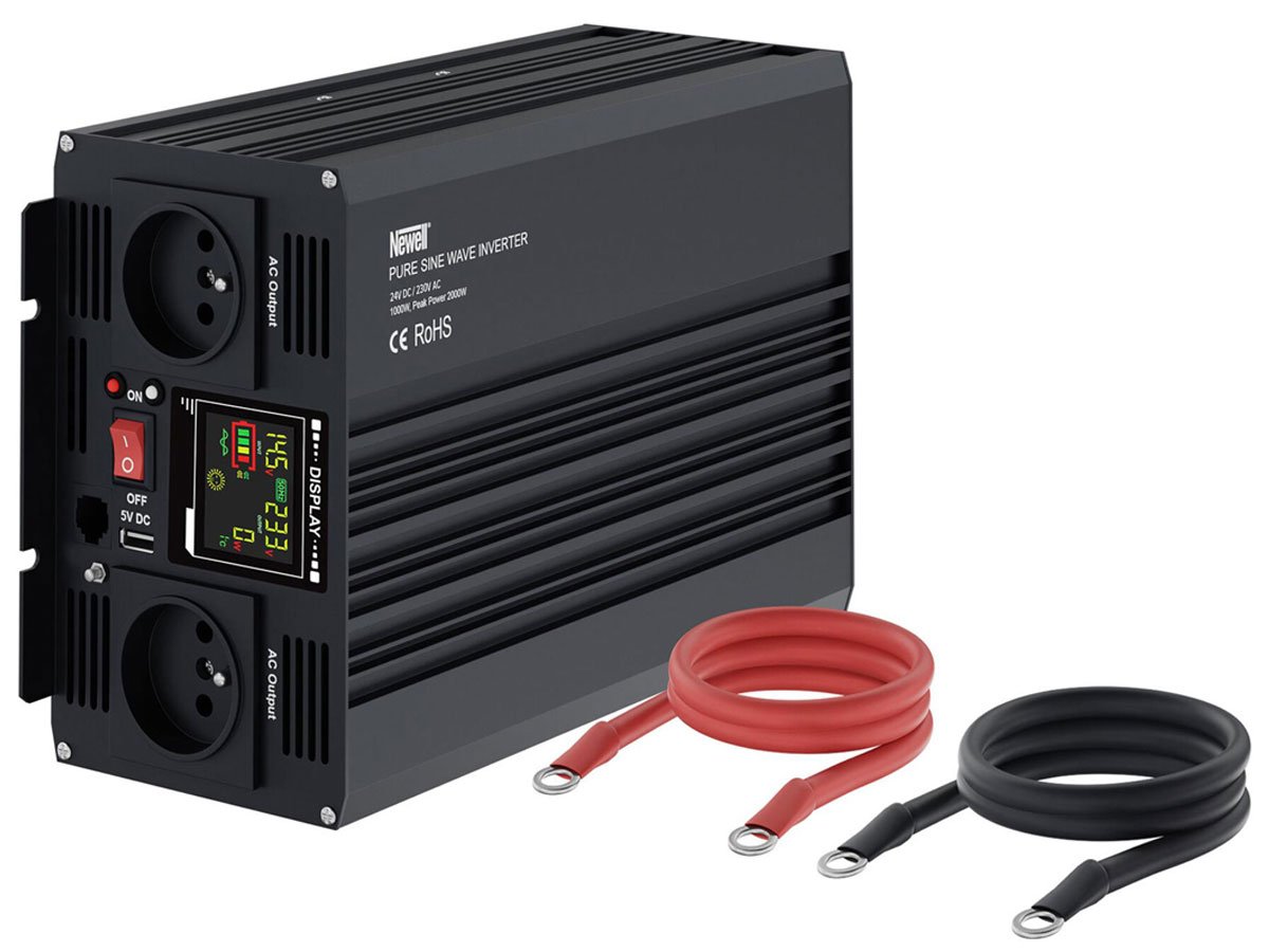 Newell Przetwornica napięcia z czystą sinusoidą 24V/230V/1000W