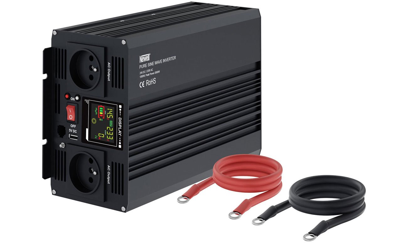 Newell Przetwornica napięcia z czystą sinusoidą 24V/230V/1000W