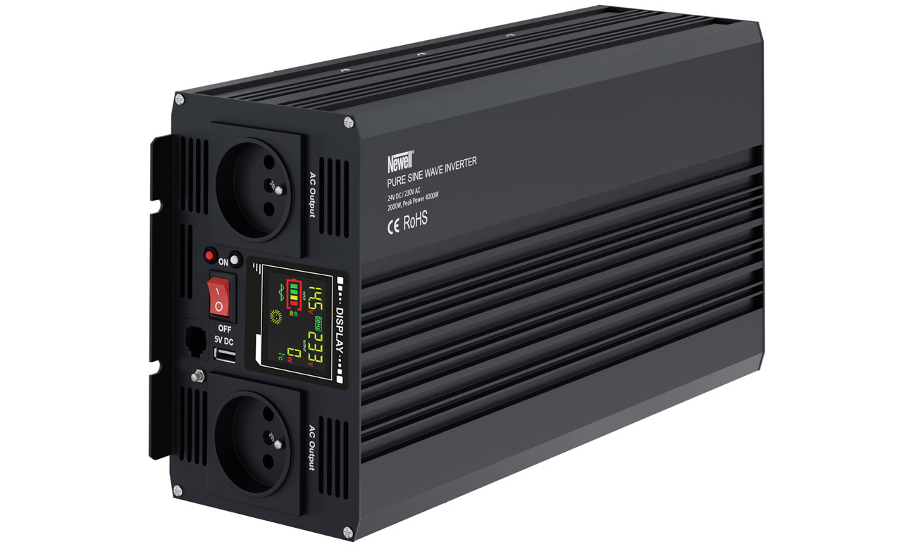 Newell Przetwornica napięcia z czystą sinusoidą 24V/230V/2000W