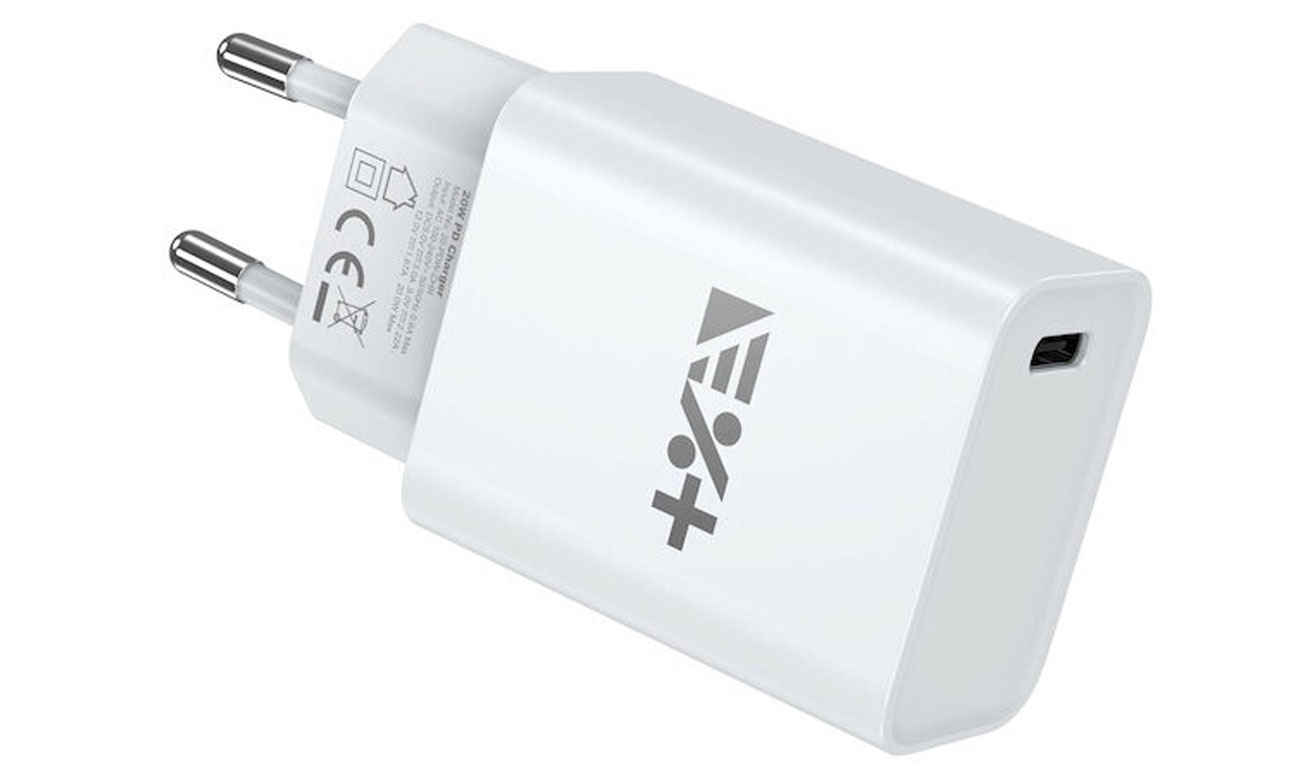 Ładowarka sieciowa NEXT ONE 20W PD 1xUSB-C white