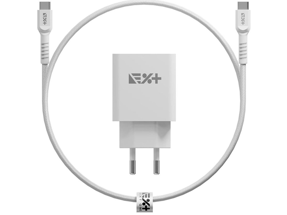 Ładowarka sieciowa NEXT ONE 20W PD 1xUSB-C z kablem USB-C white